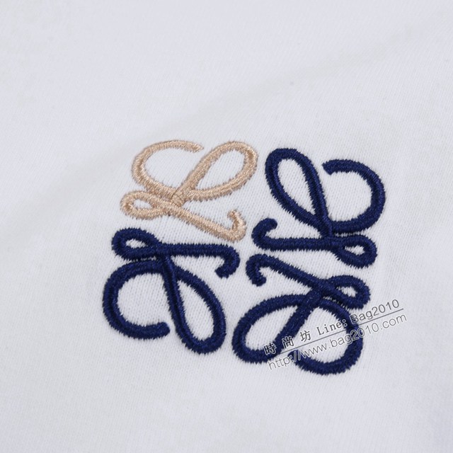 Loewe專櫃羅意威2023SS新款刺繡T恤 男女同款 tzy2915